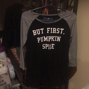 Women’s base ball jersey style large wore once